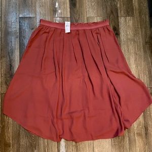 Pink Chiffon Skirt From Loft Outlet